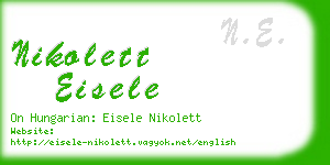 nikolett eisele business card